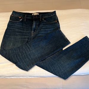 Madewell high-rise slim crop boyjean